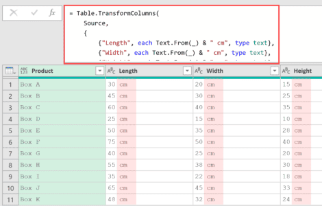 Table.TransformColumns Function in Power Query M (6 Examples)