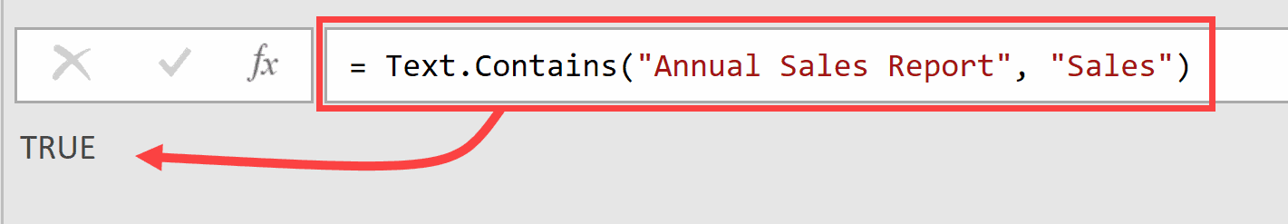 Text Contains function in Power Query Example 1