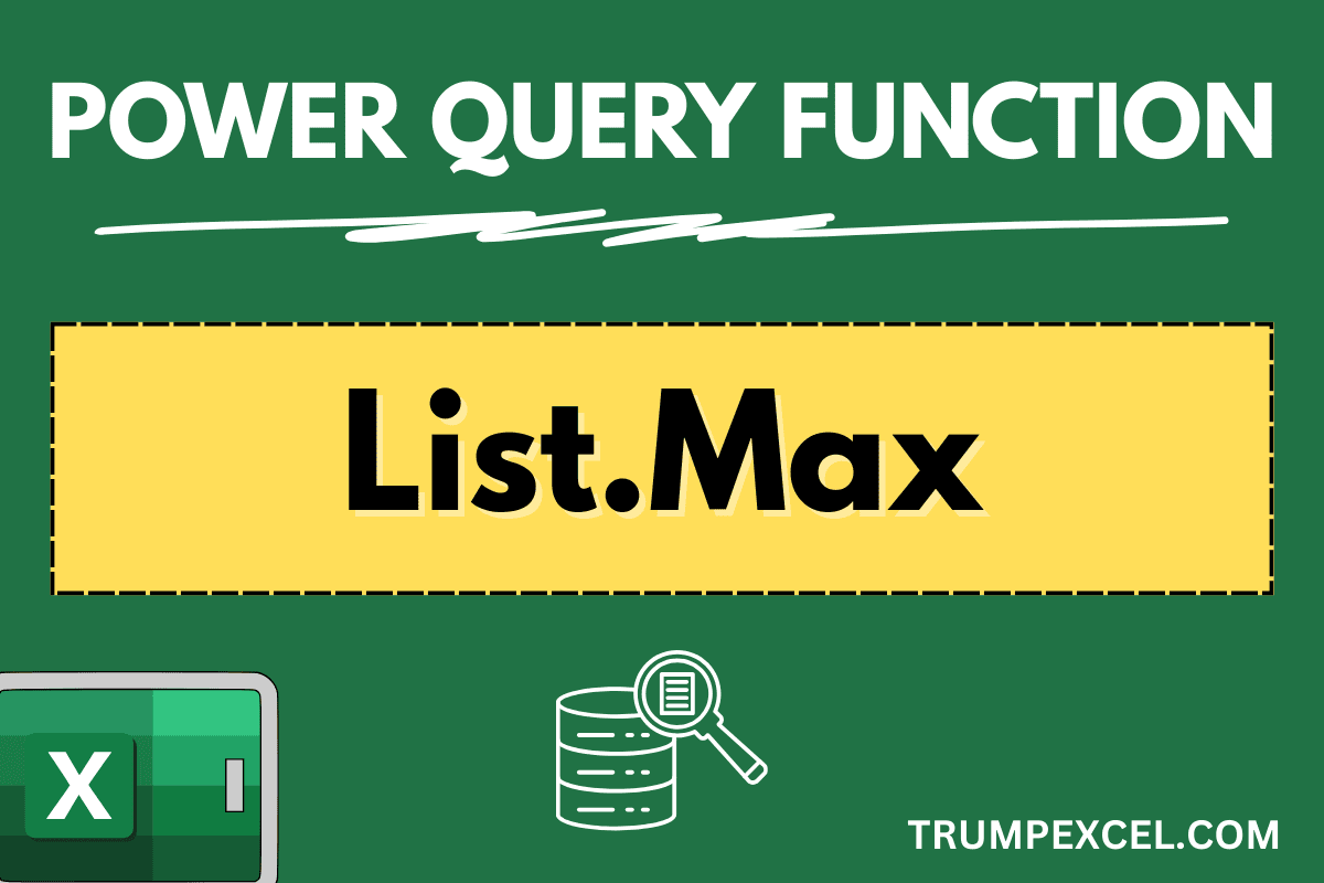 list.max power query