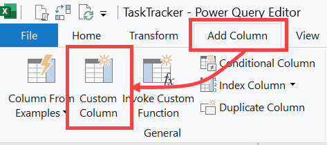 Click on Custom Column