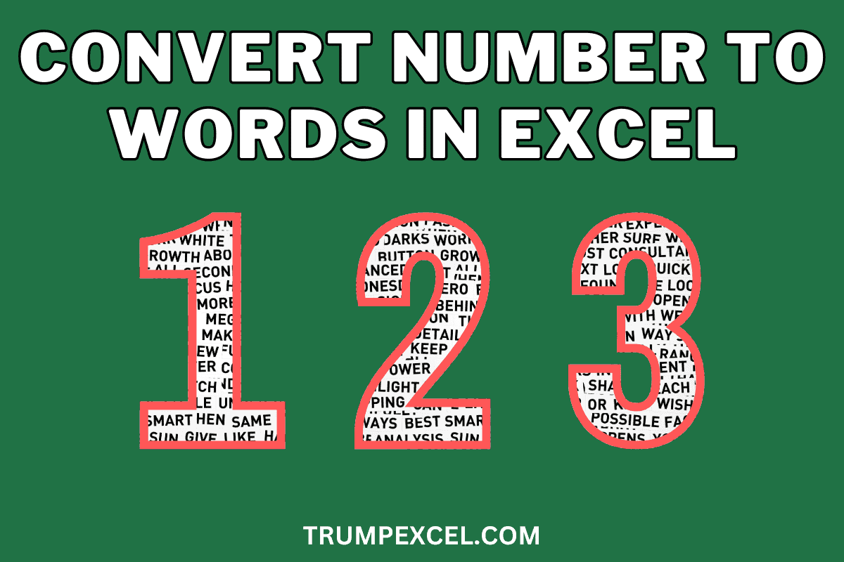 Convert Number to Words in Excel