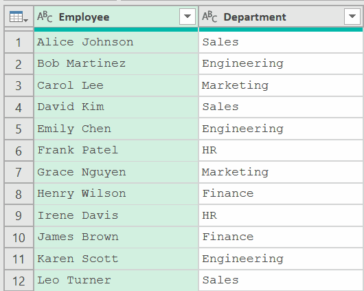 Dataset for Table Buffer function power query