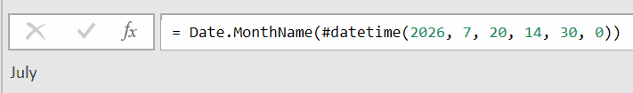 Date Month Name formula on date and time