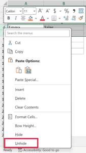 How to Unhide Rows in Excel (3 Easy Ways + Shortcut)