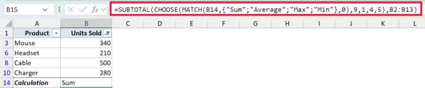 SUBTOTAL Function in Excel (9 Examples)