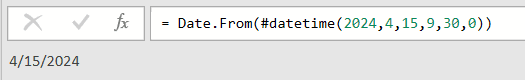Date.From on the datetime April 15, 2024 9:30 AM returns the date 4/15/2024