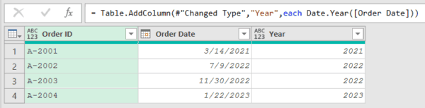 Date.Year Function in Power Query M (7 Easy Examples)