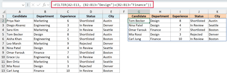 FILTER Function in Excel (10 Examples)