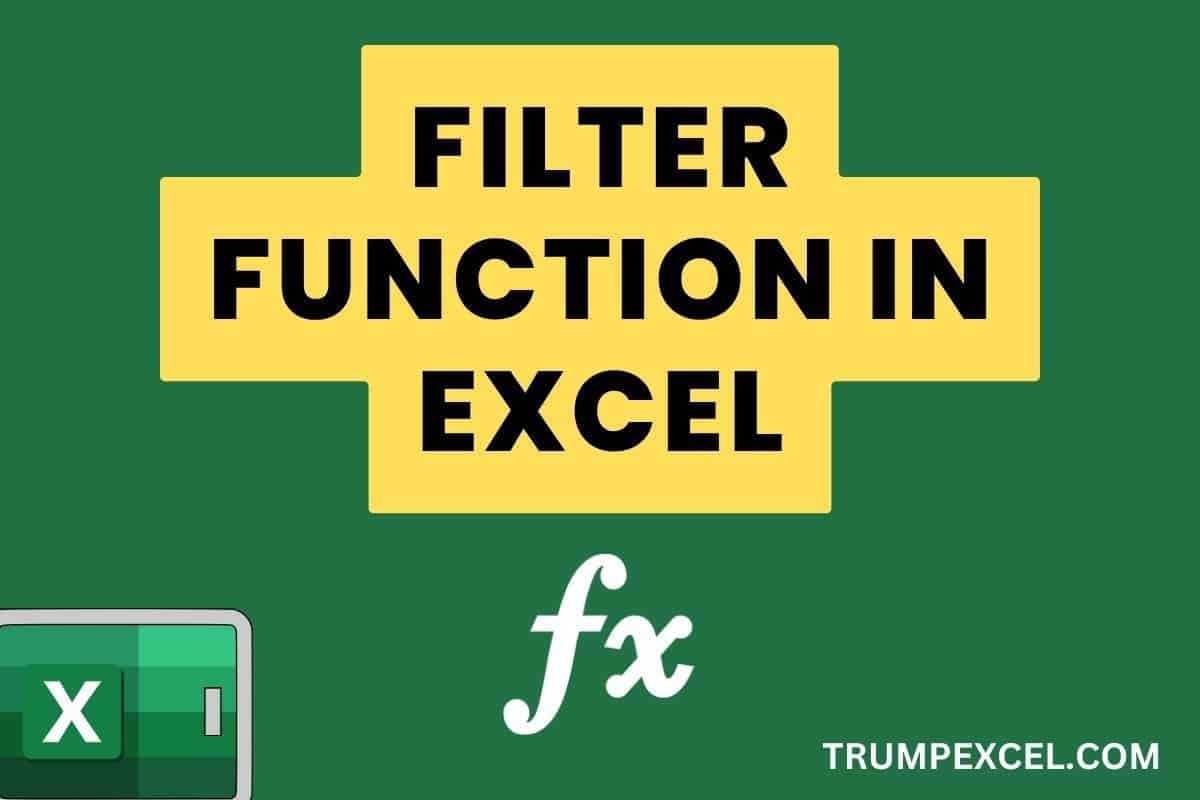 FILTER Function in Excel (10 Examples)