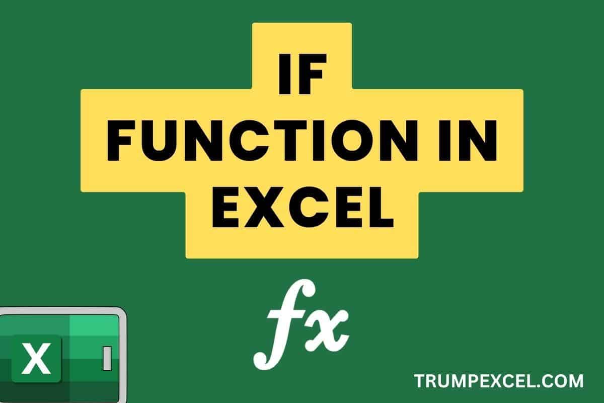 IF Function in Excel (7 Examples)