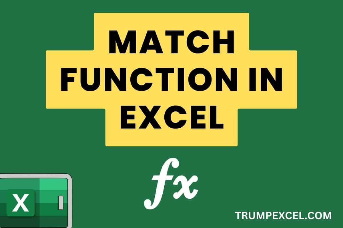 MATCH Function in Excel
