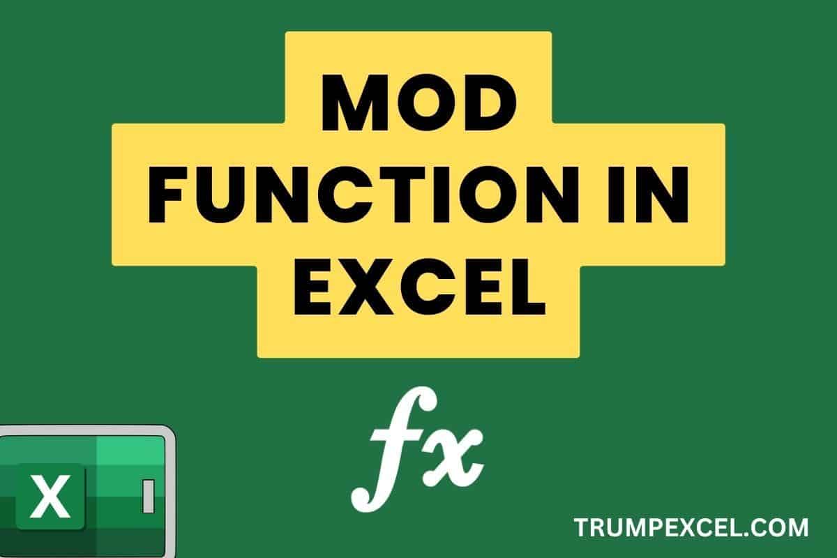 MOD Function in Excel (8 Examples)