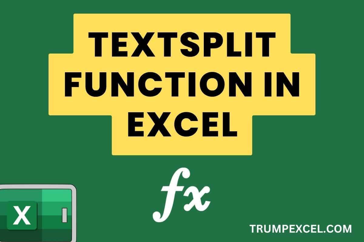 TEXTSPLIT Function in Excel