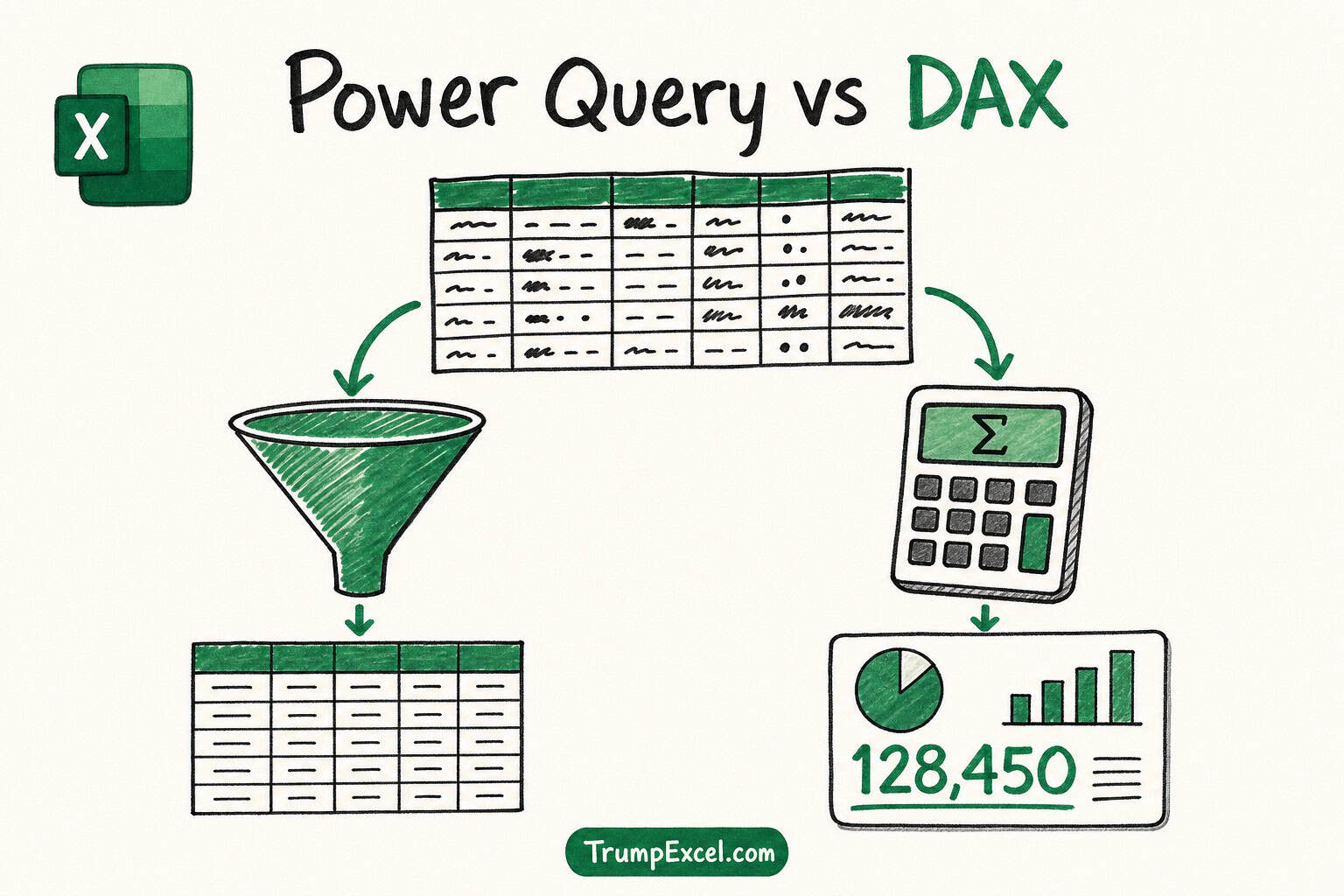 Power Query vs DAX