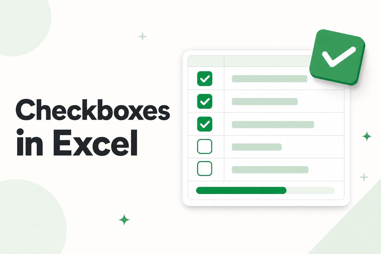 Checkboxes in Excel - insert and use the new in-cell checkboxes