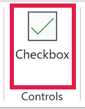 Checkbox option in the Cell Controls group of the Insert tab in Excel