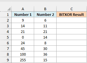 BITXOR Function in Excel (6 Easy Examples)
