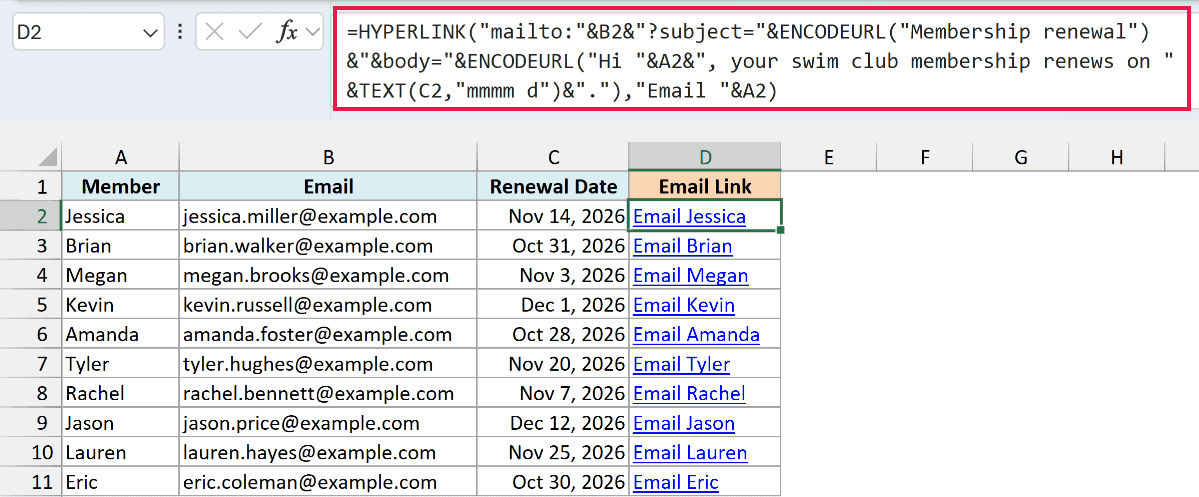 HYPERLINK Function in Excel (6 Useful Examples)