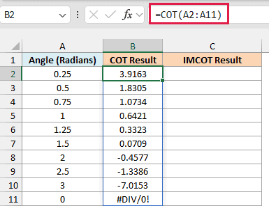 IMCOT Function in Excel (5 Clear Examples)