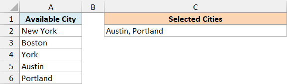 The protected-sheet example keeps the selected cities in editable cell C2.